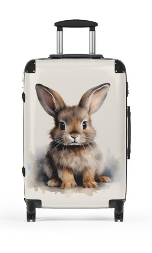 Cute Rabbit Suitcase - Adorable animal luggage with a charming rabbit design, ideal for animal lovers who want to travel with style.