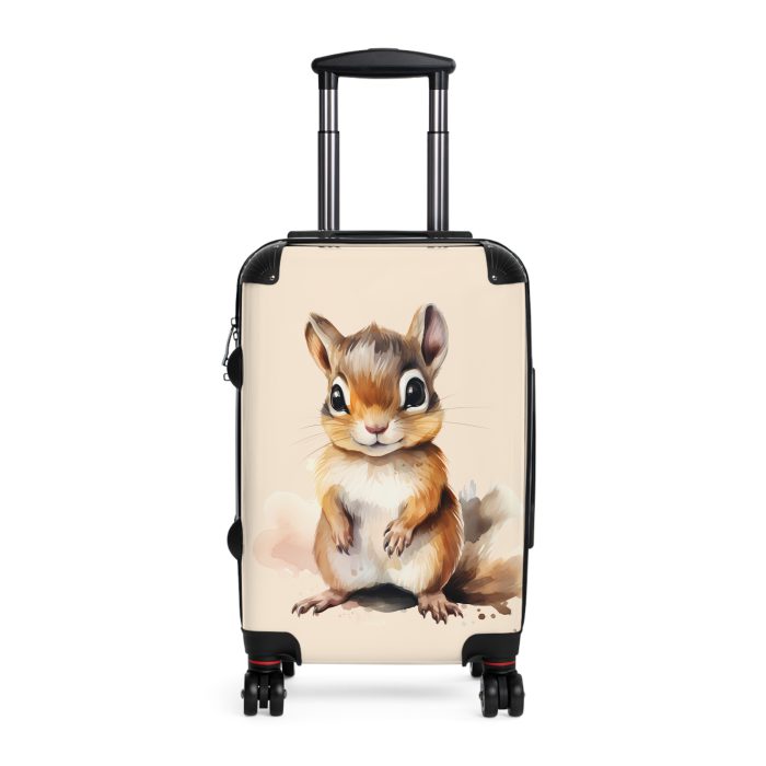 Chipmunk Suitcase - A cute animal luggage with an adorable chipmunk design, ideal for animal lovers who want to travel with whimsy.