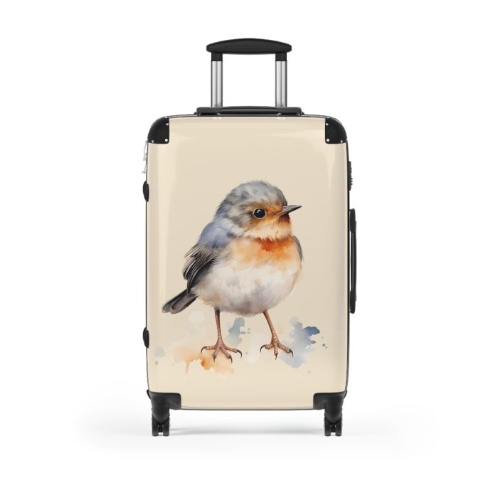 Bluebird Suitcase - A stylish luggage featuring an elegant bluebird design, ideal for travelers who seek sophistication in their journeys.