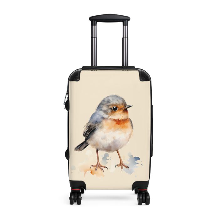 Bluebird Suitcase - A stylish luggage featuring an elegant bluebird design, ideal for travelers who seek sophistication in their journeys.