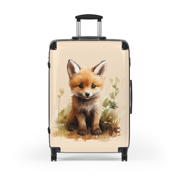 Baby Fox Suitcase - An adorable kids' luggage featuring a cute baby fox design, perfect for making travel fun and memorable for your child.