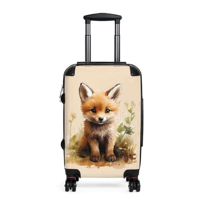 Baby Fox Suitcase - An adorable kids' luggage featuring a cute baby fox design, perfect for making travel fun and memorable for your child.