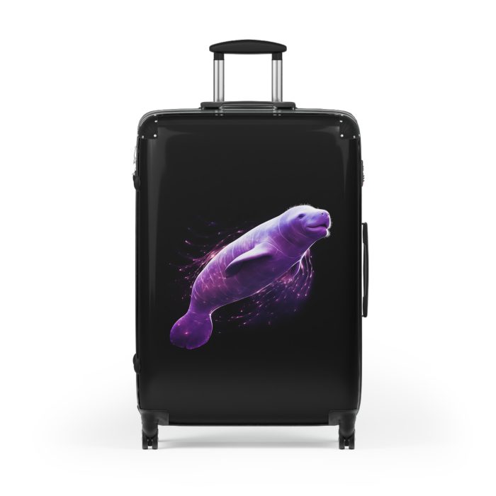 Manatee Suitcase - Dive into marine-inspired travel with this whimsical and functional suitcase, perfect for ocean lovers on the go.