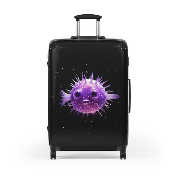 Blowfish Suitcase - Immerse yourself in aquatic adventure with this playful yet practical suitcase, perfect for ocean enthusiasts on the move.