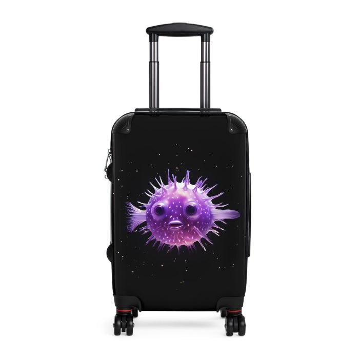 Blowfish Suitcase - Immerse yourself in aquatic adventure with this playful yet practical suitcase, perfect for ocean enthusiasts on the move.