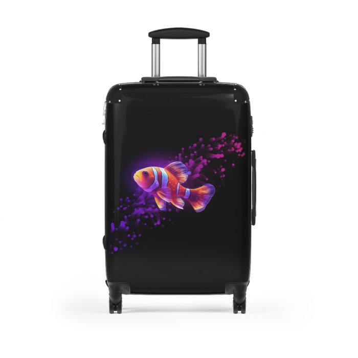 Clownfish Suitcase - A burst of underwater vibrancy for your travels, blending style with practicality in one captivating design.