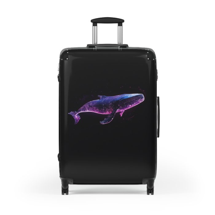 Blue Whale Suitcase - A majestic travel companion, seamlessly blending oceanic aesthetics with durability for an enchanting travel experience.