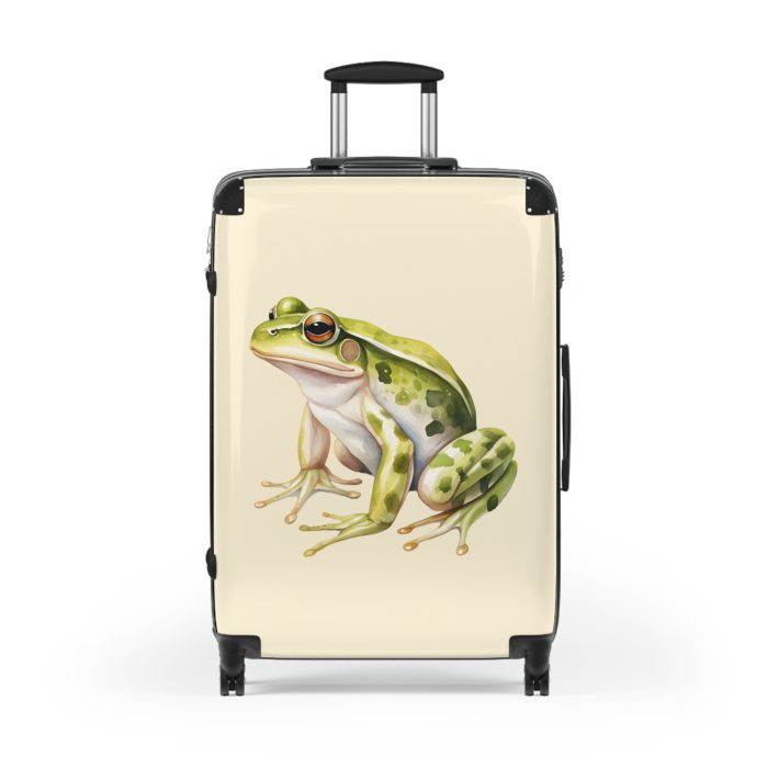 Frog Suitcase - Kids' travel luggage featuring a cheerful frog design, perfect for young adventurers.