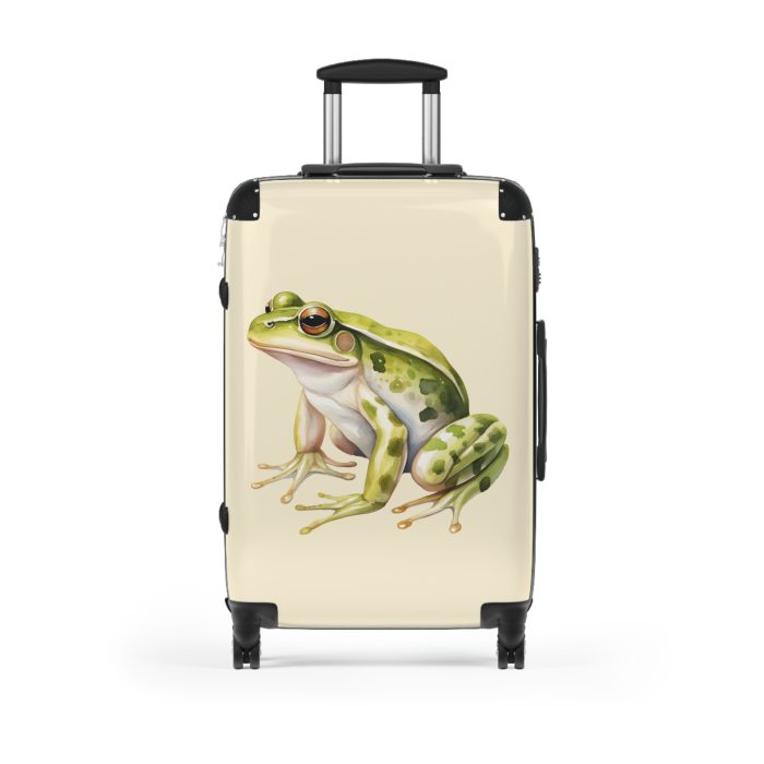 Frog Suitcase - Kids' travel luggage featuring a cheerful frog design, perfect for young adventurers.