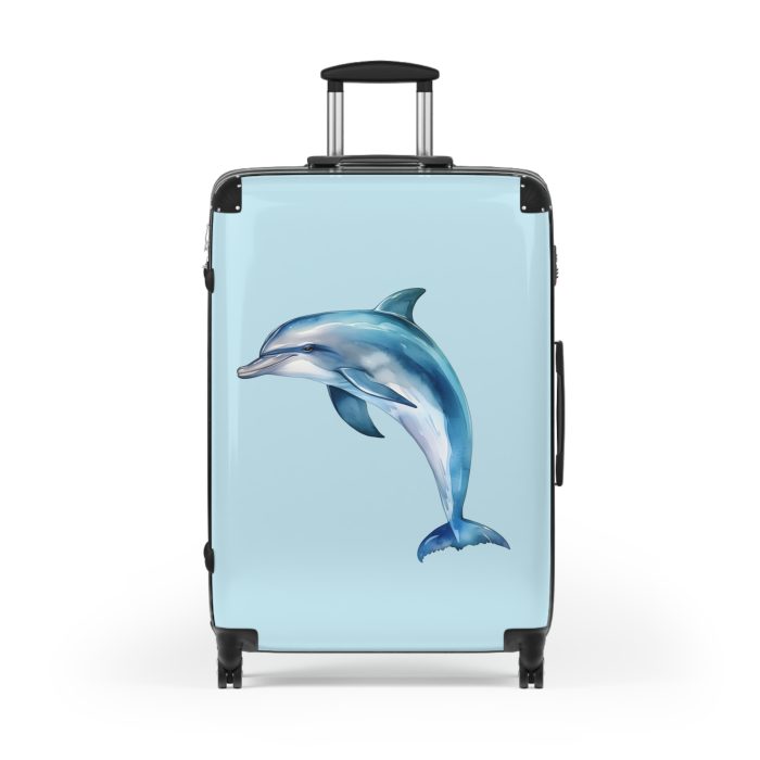 Dolphin Suitcase - Fun kids' luggage featuring a playful dolphin design, perfect for young travelers.