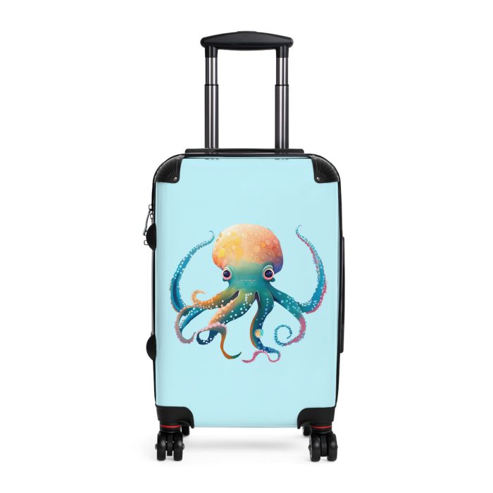 Octopus Suitcase - A whimsical travel essential, marrying functionality with deep-sea charm for a standout luggage experience.