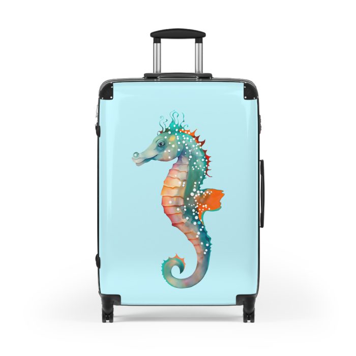 Seahorse Suitcase - A stylish and durable travel companion, embodying marine charm for a magical journey.