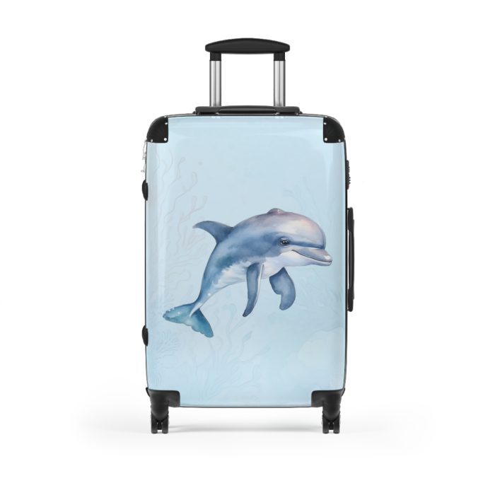 Dolphin Suitcase - A travel companion designed for both style and durability, making every journey a graceful swim through elegance.