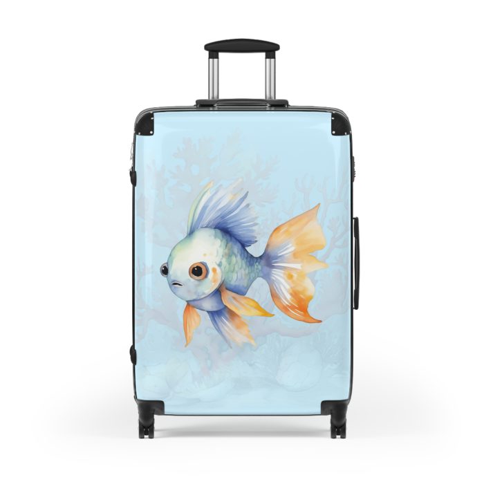 Goldfish Suitcase - Elevate your travel in style with this vibrant and functional suitcase, a fusion of design and durability for your globetrotting adventures.