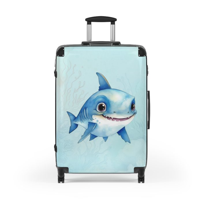 Shark Suitcase - Dive into unparalleled style and durability. This suitcase is your fearless companion for every journey, making a statement wherever you roam.