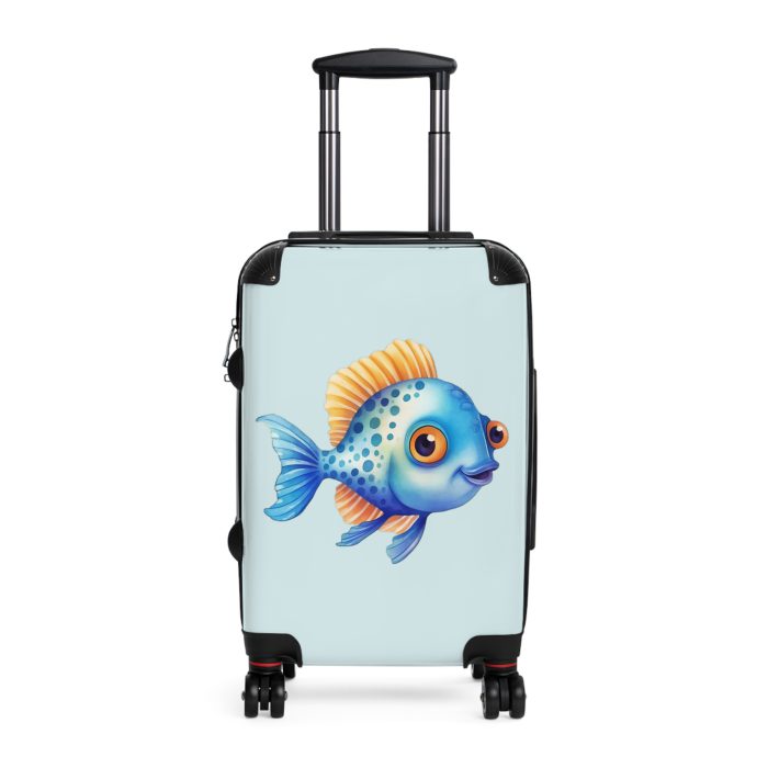 Goldfish Suitcase - Elevate your travel in style with this vibrant and functional suitcase, a fusion of design and durability for your globetrotting adventures.