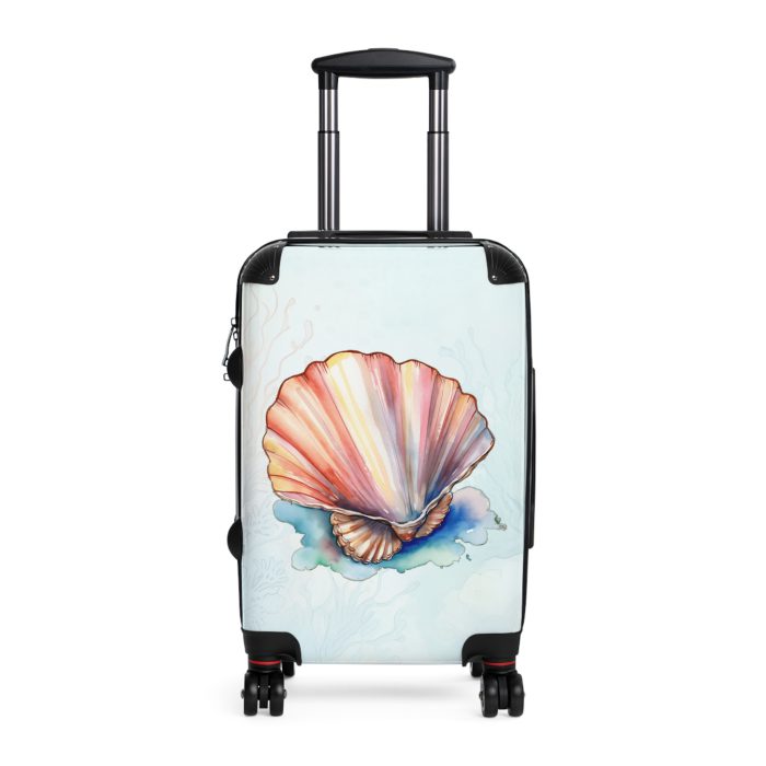 Seashell Suitcase - Unleash coastal charm on your travels. A stylish and functional companion, echoing the soothing whispers of the shore.