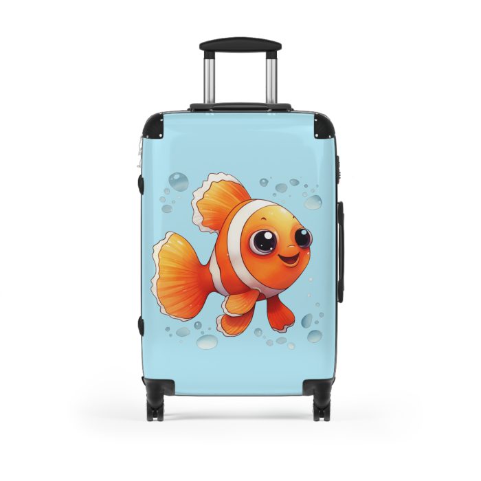 Clownfish Suitcase - A burst of underwater vibrancy for your travels, blending style with practicality in one captivating design.