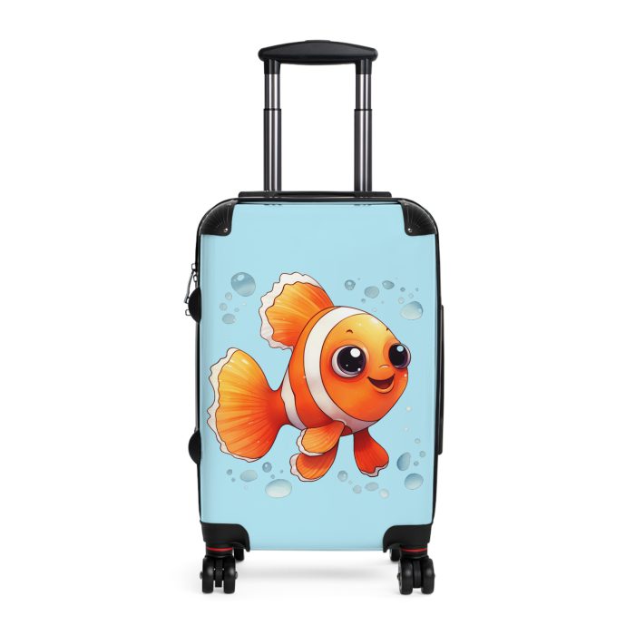 Clownfish Suitcase - A burst of underwater vibrancy for your travels, blending style with practicality in one captivating design.