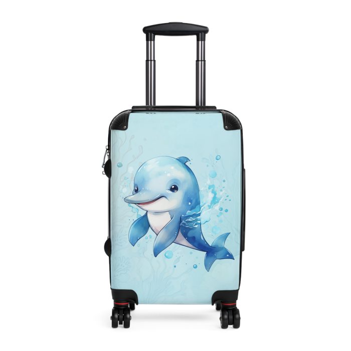 Dolphin Suitcase - A travel companion designed for both style and durability, making every journey a graceful swim through elegance.