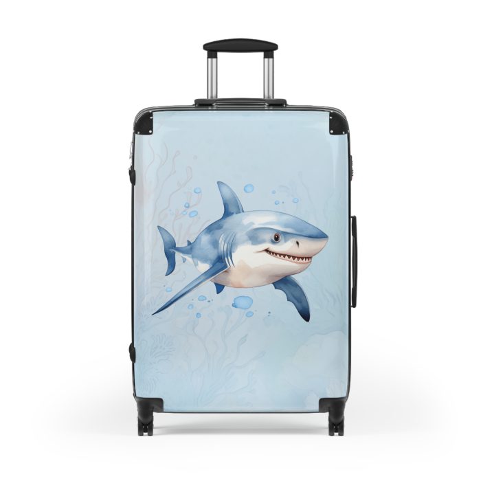 Shark Suitcase - Dive into unparalleled style and durability. This suitcase is your fearless companion for every journey, making a statement wherever you roam.