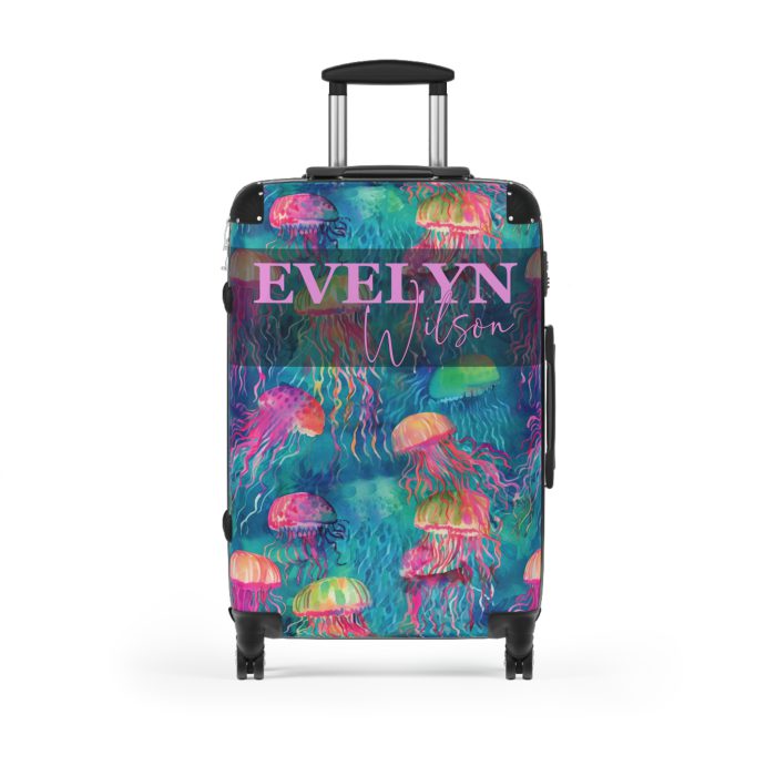 Octopus Custom Suitcase - Dive into personalized style with intricate octopus designs, a unique travel companion for ocean enthusiasts.