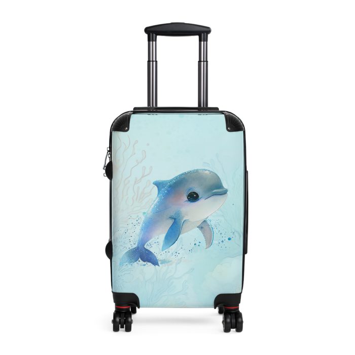 Dolphin Suitcase - A travel companion designed for both style and durability, making every journey a graceful swim through elegance.