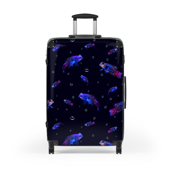 Mandarin Fish suitcase, a durable and stylish travel companion. Crafted with mandarin fish designs, it's perfect for ocean enthusiasts on the go.