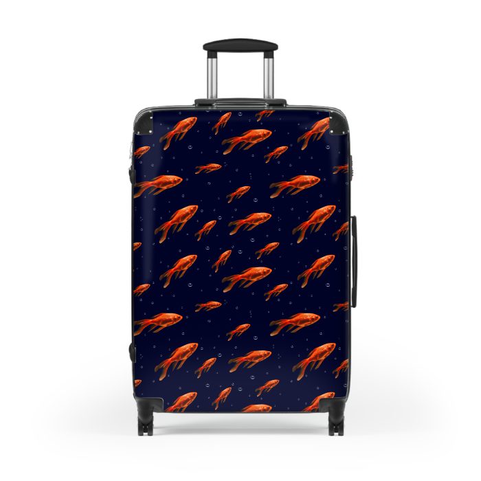 Goldfish Suitcase - Elevate your travel in style with this vibrant and functional suitcase, a fusion of design and durability for your globetrotting adventures.