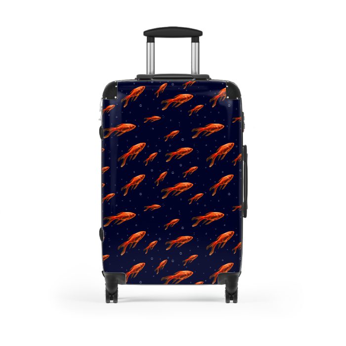 Goldfish Suitcase - Elevate your travel in style with this vibrant and functional suitcase, a fusion of design and durability for your globetrotting adventures.