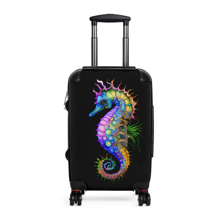 Seahorse Suitcase - A stylish and durable travel companion, embodying marine charm for a magical journey.