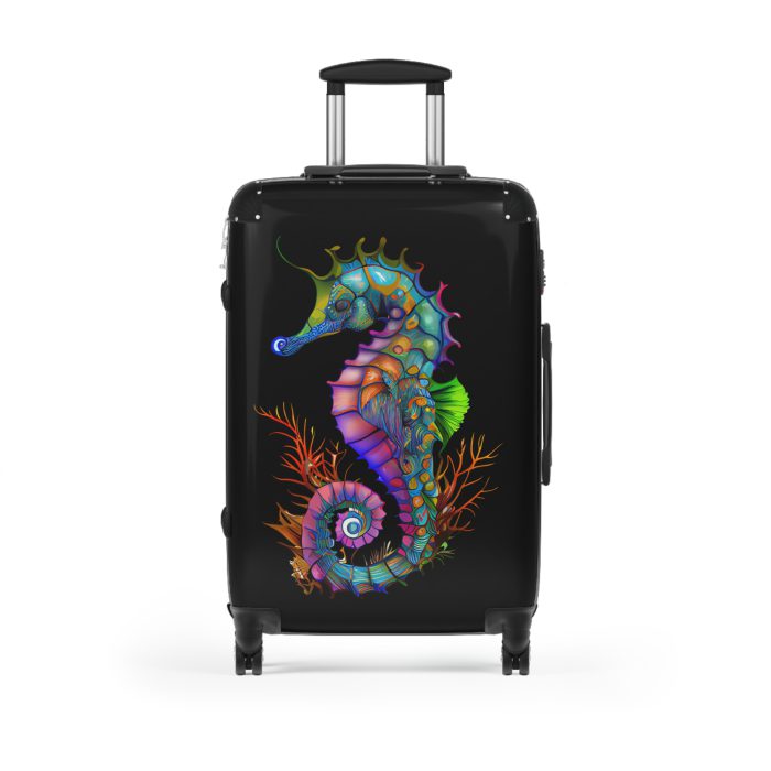 Seahorse Suitcase - A stylish and durable travel companion, embodying marine charm for a magical journey.