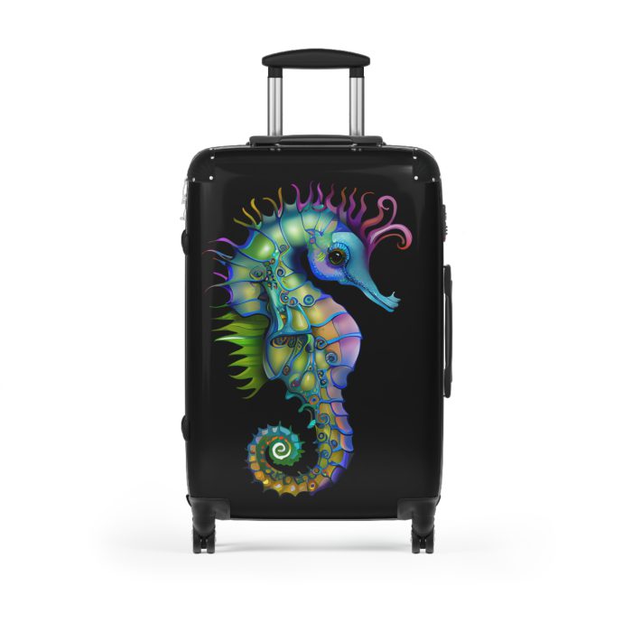 Seahorse Suitcase - A stylish and durable travel companion, embodying marine charm for a magical journey.