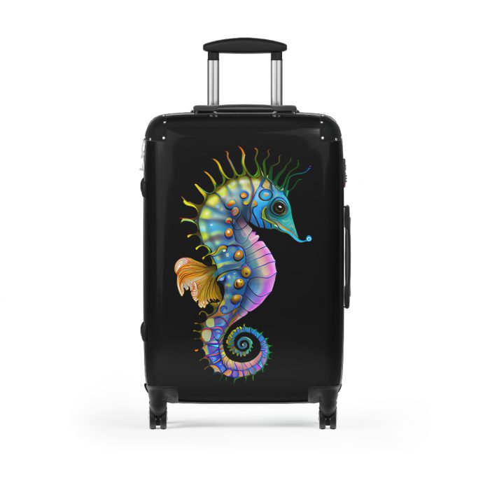 Seahorse Suitcase - A stylish and durable travel companion, embodying marine charm for a magical journey.