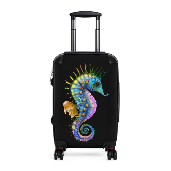 Seahorse Suitcase - A stylish and durable travel companion, embodying marine charm for a magical journey.