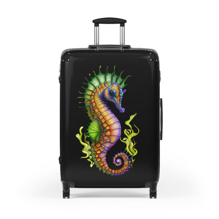 Seahorse Suitcase - A stylish and durable travel companion, embodying marine charm for a magical journey.