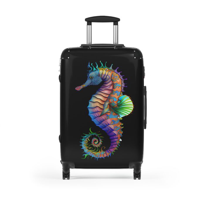 Seahorse Suitcase - A stylish and durable travel companion, embodying marine charm for a magical journey.