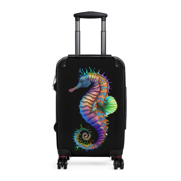 Seahorse Suitcase - A stylish and durable travel companion, embodying marine charm for a magical journey.