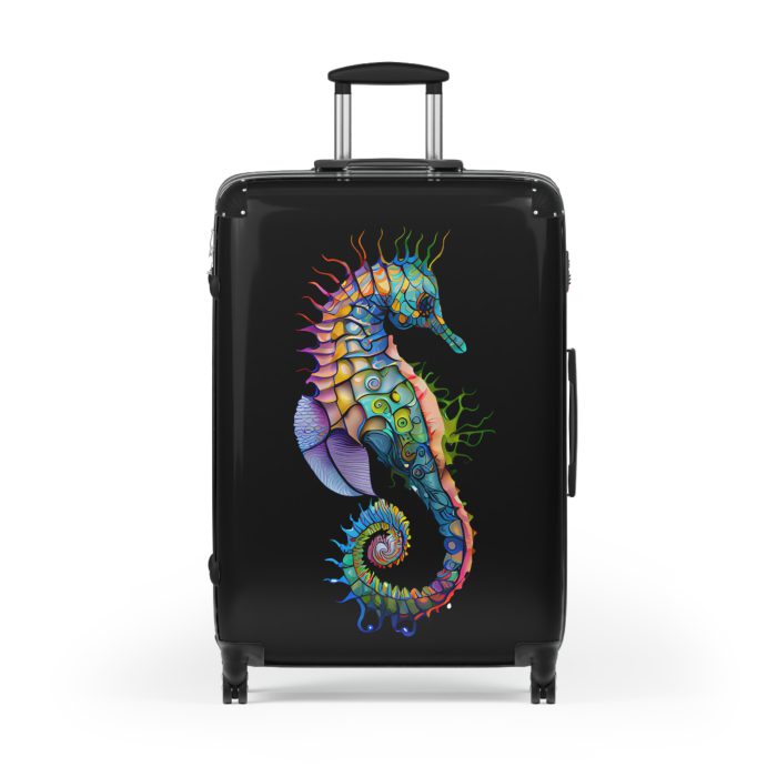 Seahorse Suitcase - A stylish and durable travel companion, embodying marine charm for a magical journey.