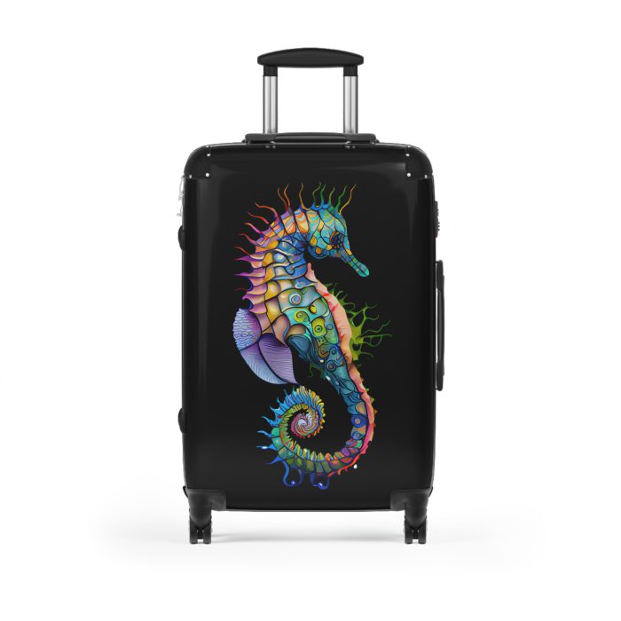 Seahorse Suitcase - A stylish and durable travel companion, embodying marine charm for a magical journey.