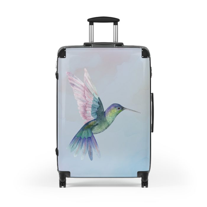 Hummingbird Suitcase - Elevate your travels with elegance, featuring delicate hummingbird motifs for a stylish and graceful travel experience.