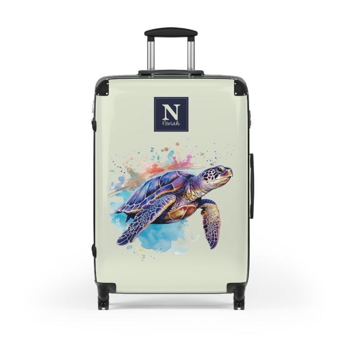 Custom Sea Turtle Suitcase - Personalized for your journey, reflecting your unique style and wanderlust. The perfect blend of functionality and self-expression.