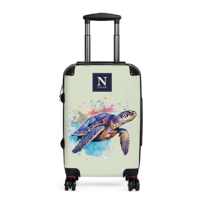 Custom Sea Turtle Suitcase - Personalized for your journey, reflecting your unique style and wanderlust. The perfect blend of functionality and self-expression.