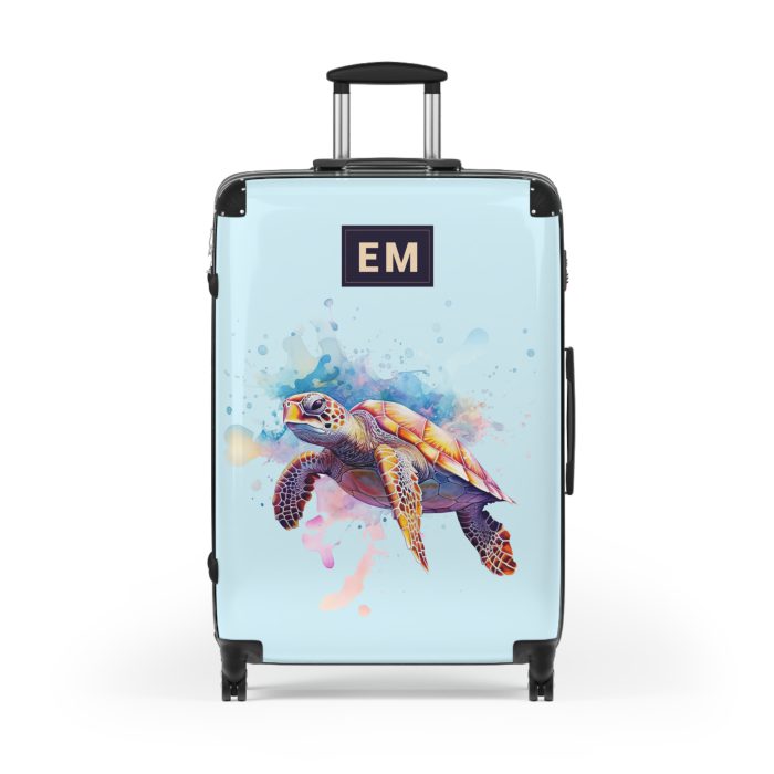 Custom Sea Turtle Suitcase - Personalized for your journey, reflecting your unique style and wanderlust. The perfect blend of functionality and self-expression.