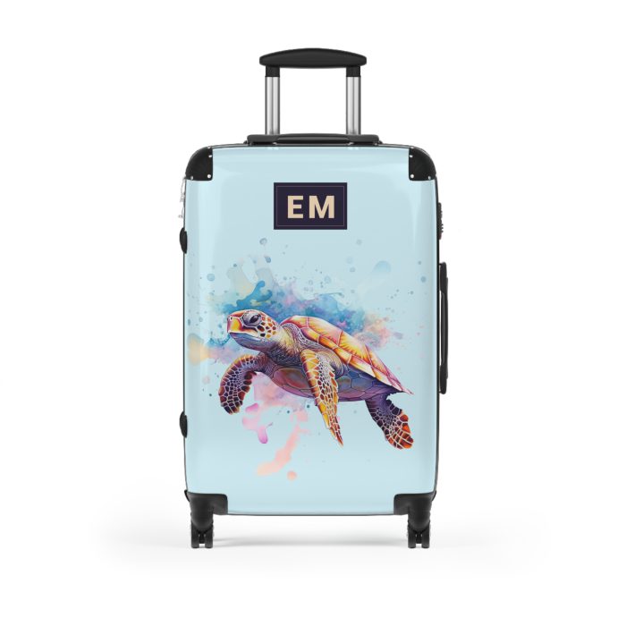 Custom Sea Turtle Suitcase - Personalized for your journey, reflecting your unique style and wanderlust. The perfect blend of functionality and self-expression.