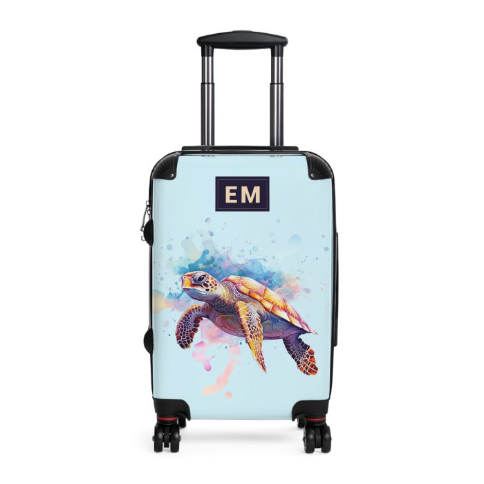 Custom Sea Turtle Suitcase - Personalized for your journey, reflecting your unique style and wanderlust. The perfect blend of functionality and self-expression.