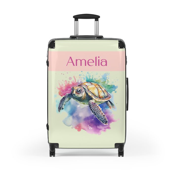 Custom Sea Turtle Suitcase - Personalized for your journey, reflecting your unique style and wanderlust. The perfect blend of functionality and self-expression.