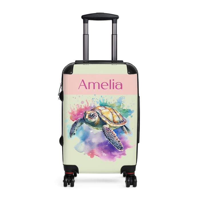 Custom Sea Turtle Suitcase - Personalized for your journey, reflecting your unique style and wanderlust. The perfect blend of functionality and self-expression.