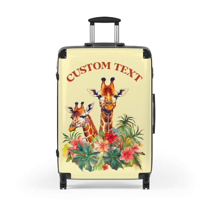 Custom Giraffe Suitcase - Personalized travel companion for expressing your unique style. Stand out with this one-of-a-kind, customizable luggage.