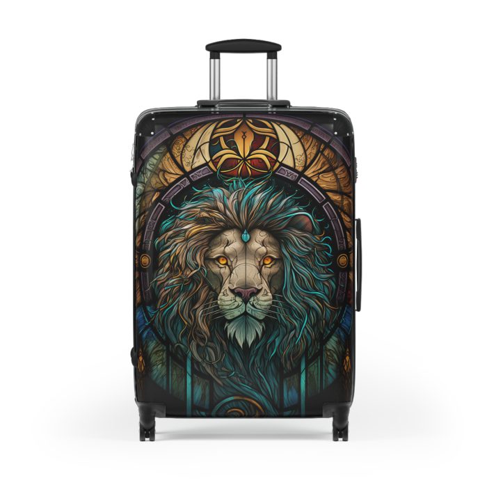 Lion Suitcase - Kids' luggage featuring a fierce lion design, perfect for young adventurers.